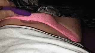 Overwhelmed by the pressure and the soft touch of her panties, she can't help but cum held in their confines.