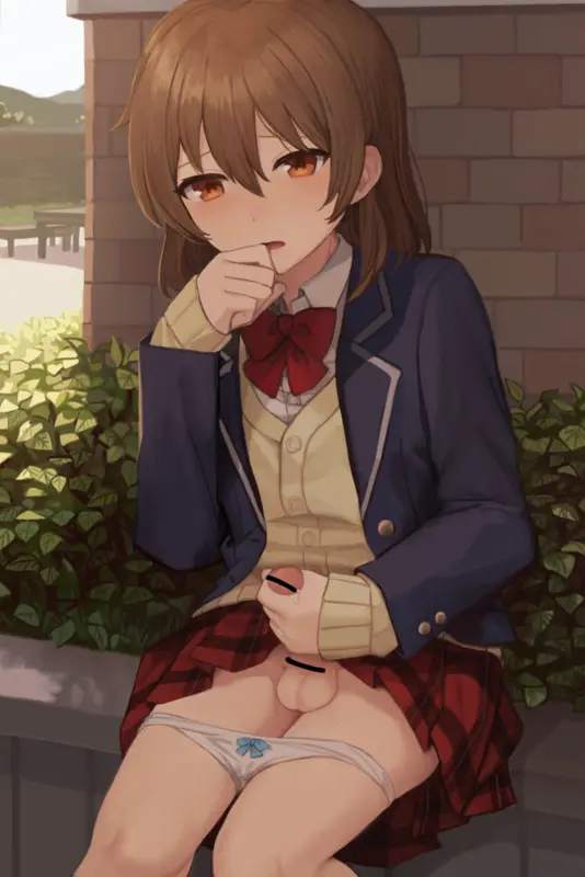 Masturbate while crossdressing