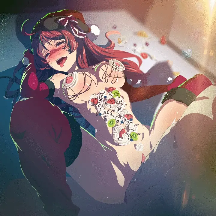 You cover your opponent with food and start to fuck her. I mean, after all your efforts, you deserve some snacks ready, right?