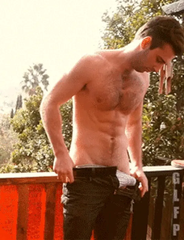 You take down your pants so that your partner may enjoy something else.