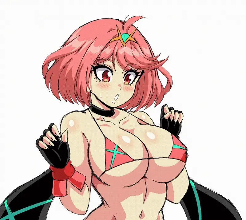 You tell him to shake his breasts for you.