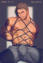 Show off your bulge in bondage!