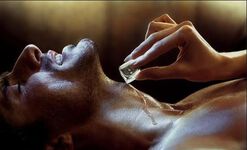 Rub ice on yourself