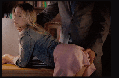 Move her pants to the side