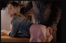 Move her pants to the side