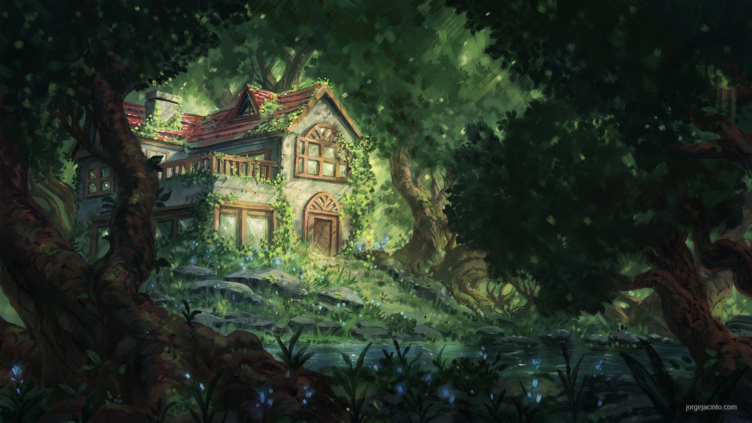 While passing through the forest you see a small nice looking hut, you think you could get some rest in it.
