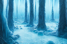 Explore: Frozen forest