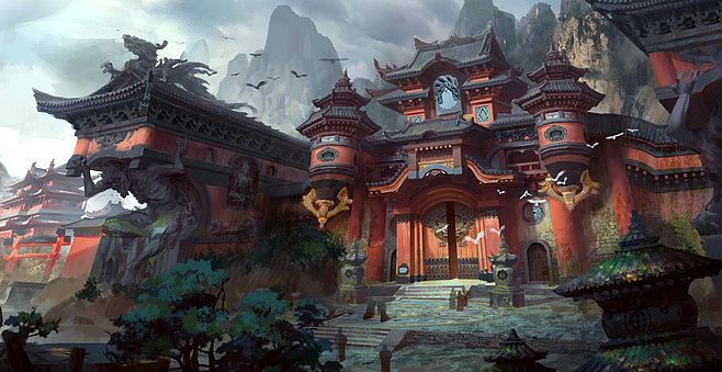 A giant gate blocks your way as you stand in a huge courtyard because you heard that this forbidden city holds treasure of unknown size and wealth. You notice Its walls shimmering with magic as you take a look around. Before finally sneaking your way into it and ready to plunder its riches...