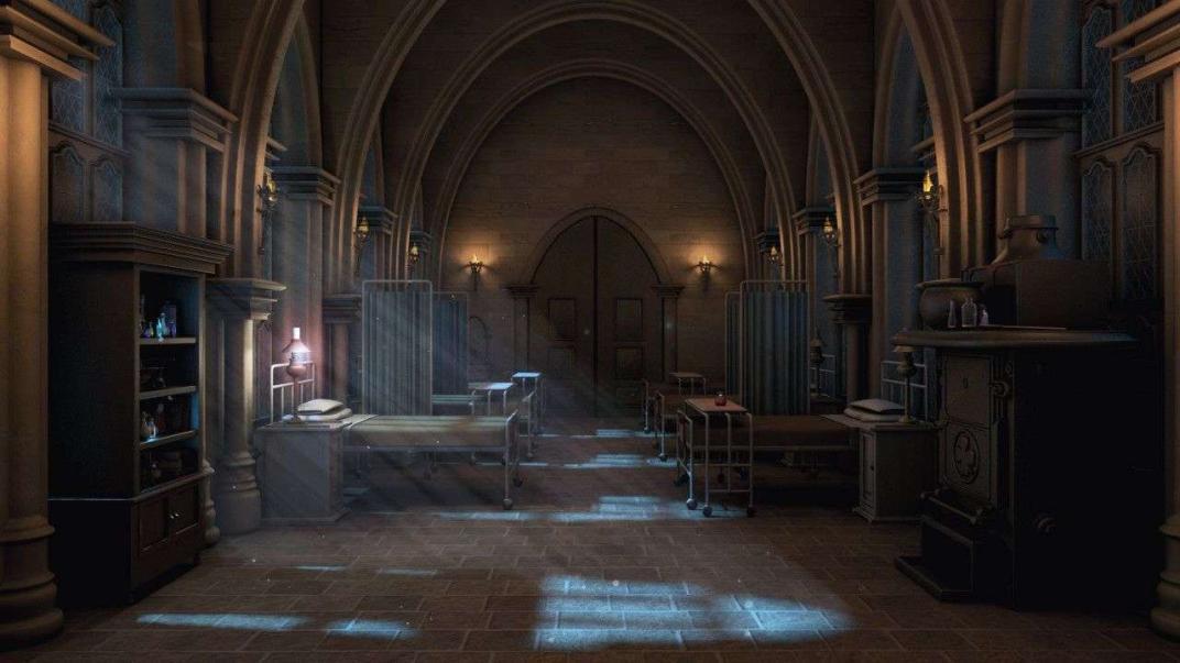 The infirmary in the monastery was a quiet and peaceful place, filled with the scent of healing herbs and the soft glow of candlelight. The infirmary was a refuge for those in need, offering respite and care to all who entered its doors.