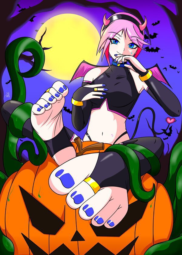 Why go door to door asking for candy when you can show your horny partner your beautiful feet. Forget trick or treat, how about they smell your feet? 