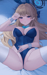 Pose in your bunny outfit