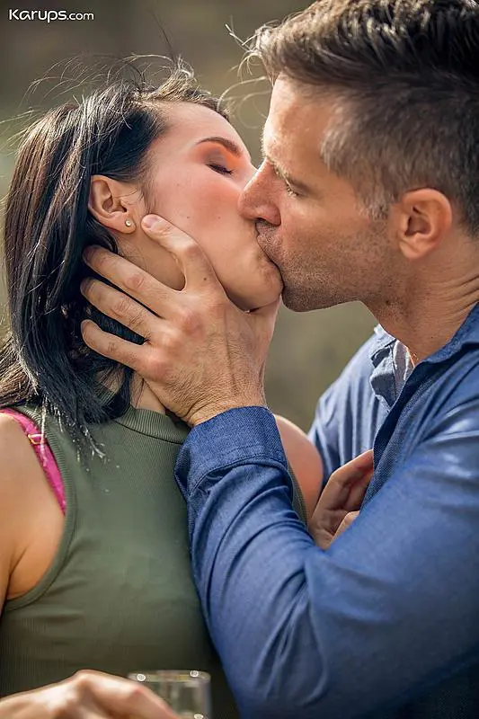Grab neck and kiss