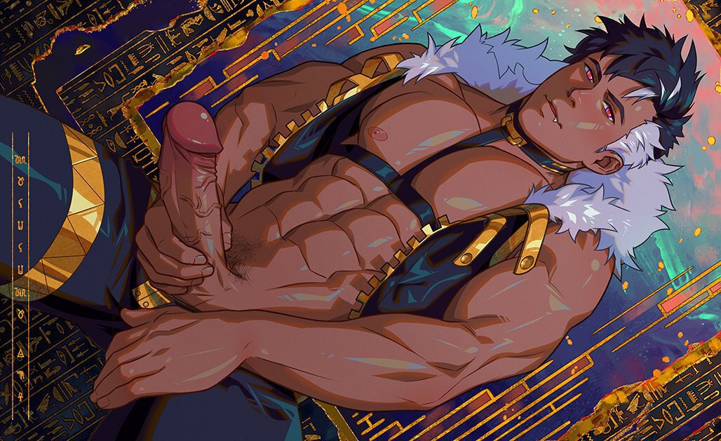 As the adventurer steps into the golden sphere temple. A figure suddenly materializes before them, it's Anubis. The adventurer needs a lot of luck now if they want to manage to continue their journey.