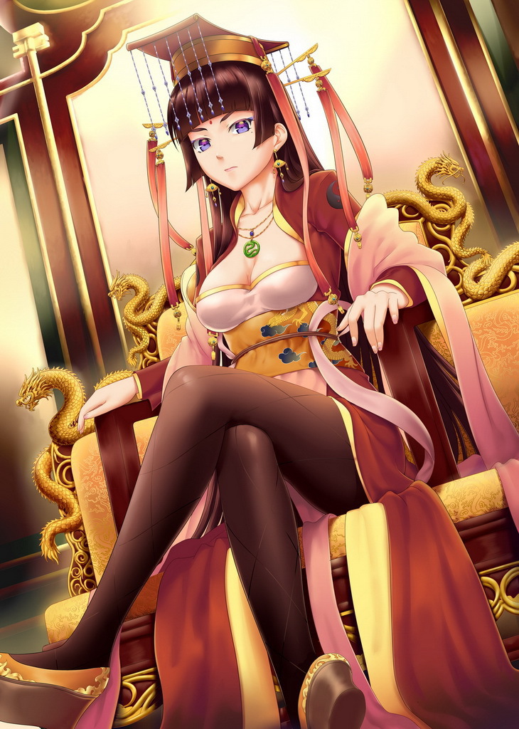 Sending your minions into the forbidden city, you make sure that the empress and the adventurer meet. You can't help but grin as they both near each other without knowing.