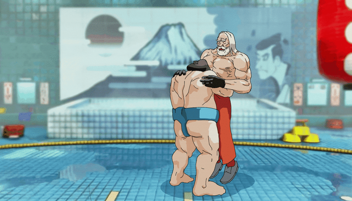 His arms are stronger!