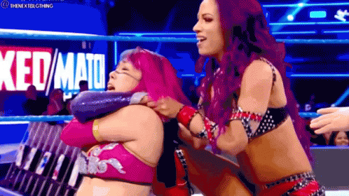 Arms holding choke