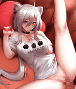 Spread your leg as she fucks you