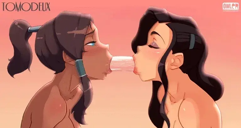 Double dildo mouth fuck