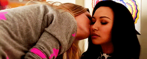 You are gentle and kiss her on her cheek.