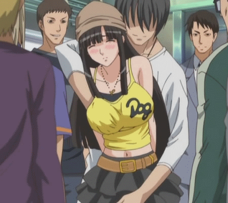 Grope and finger her in front of their eyes