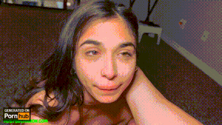 Knowing that your partner loves to be degraded and to show your dominance over her, you spit on her face. She seems to even enjoy it.