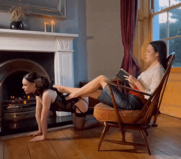 She has succumbed to her pleasure and has orgasmed before you. Now, her fate is in your hand and you decide to turn her into something that will be useful, you turn her into your footstool.