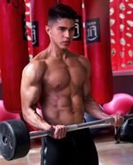 Work out with him