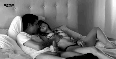 You reach out to each other, enjoying the pleasure together...