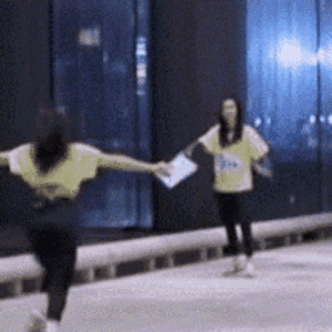 Leaping hug