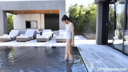 Enter the pool