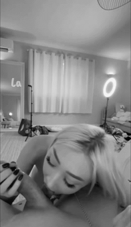 Using the leash to pull on her collar, you force her to please you. Keeping the leash stretched, you push yourself deep into he mouth, enjoying your power over her.