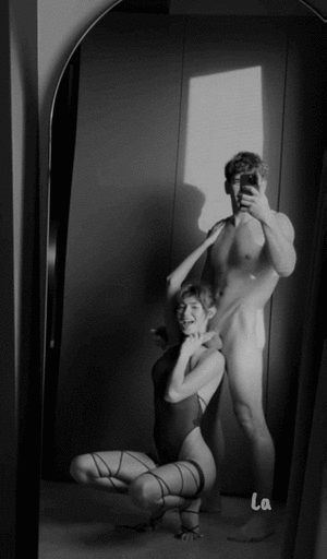 Mirror Pose With Cock