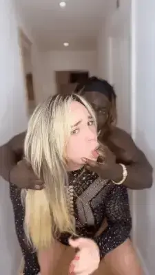 You installed a cam in the corridor. As she discovers it, you fuck her by surprise. She seems to really enjoy your fucking surprise!
