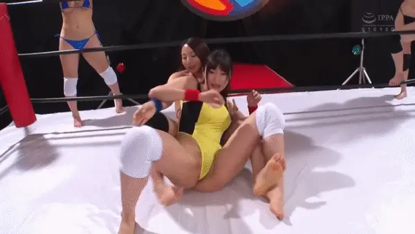 You get behind your opponent and lock her body against yours, using your skilled fingers to tickle her breasts. She moans softly and you can feel her nipples getting so hard!