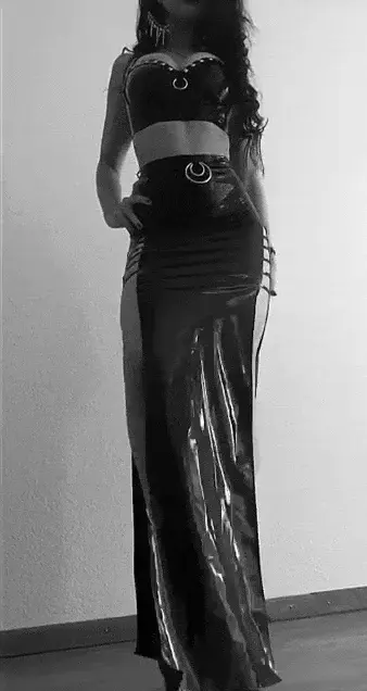 Dress in latex