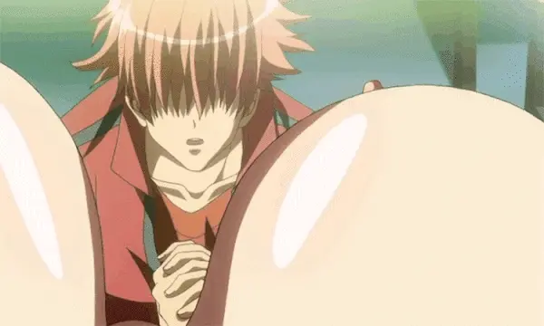 Stare at her tits
