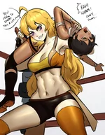 Wrestling Stretch Handjob