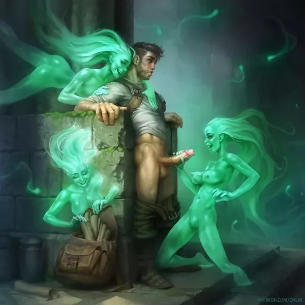 Your souls are horny and haven't seen an adventurer in a long time. They will give a good account of the intruder.