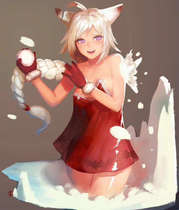 You tell her to cool her dick off using ice or snow.