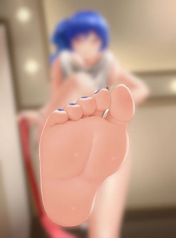 Fast strokes to uncensored feet