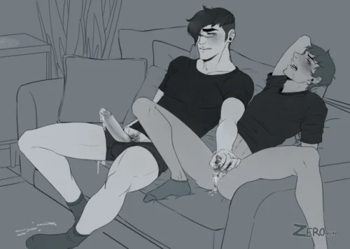 Masturbate him on the couch