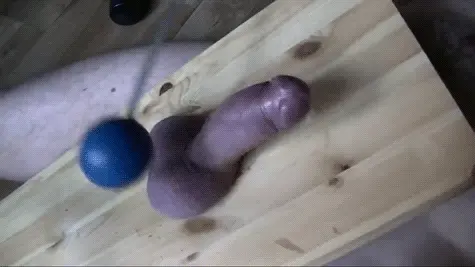 You make him pay for his orgasm. You continue to hammer and pummel his balls as he cums. His screams for mercy just make you laugh.