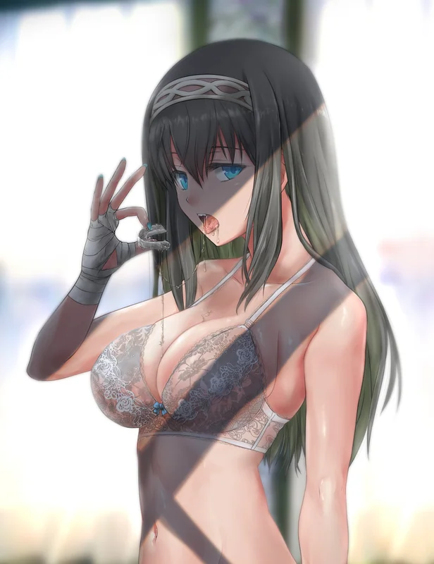 A knowing wink and a sensual stare, you tease them with your beautiful body. 