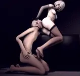 Tease his cock as he eats your ass