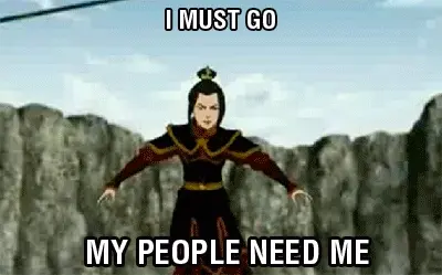I must go