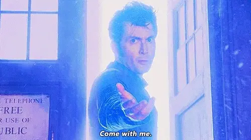 Well, that's new. A phone box appeared out of nowhere and now this "Doctor" asks you to come with him to save the universe. Sounds fun. Besides, he says he can bring you back in 10 seconds, so nothing to lose. You nod at your partner and get in for some adventures in time and space.