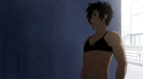 With a hip thrust, you send your bra flying forward, right into his face. 