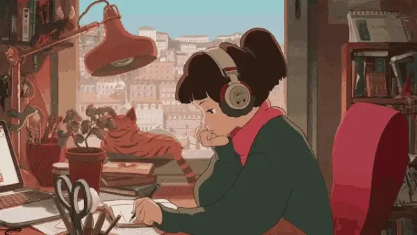 Things are getting way to heated, so you toss on some headphones and chill by listening to some lo-fi hip hop beats. 