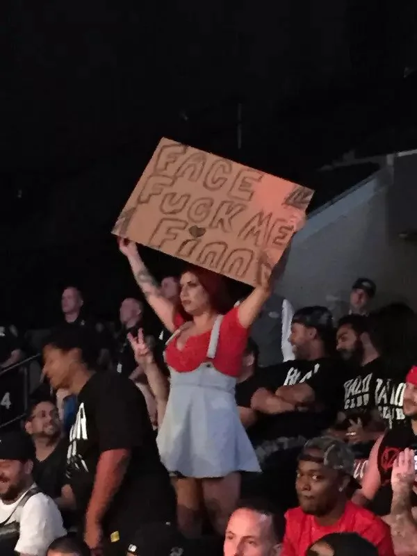 You hold up a sign, letting them know exactly what you want from them!