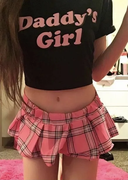 Make him put on a pink skirt